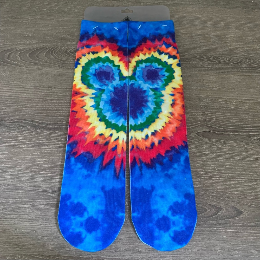 Disney Parks Disneyland Mickey Mouse Tie Dye Socks Rainbow
